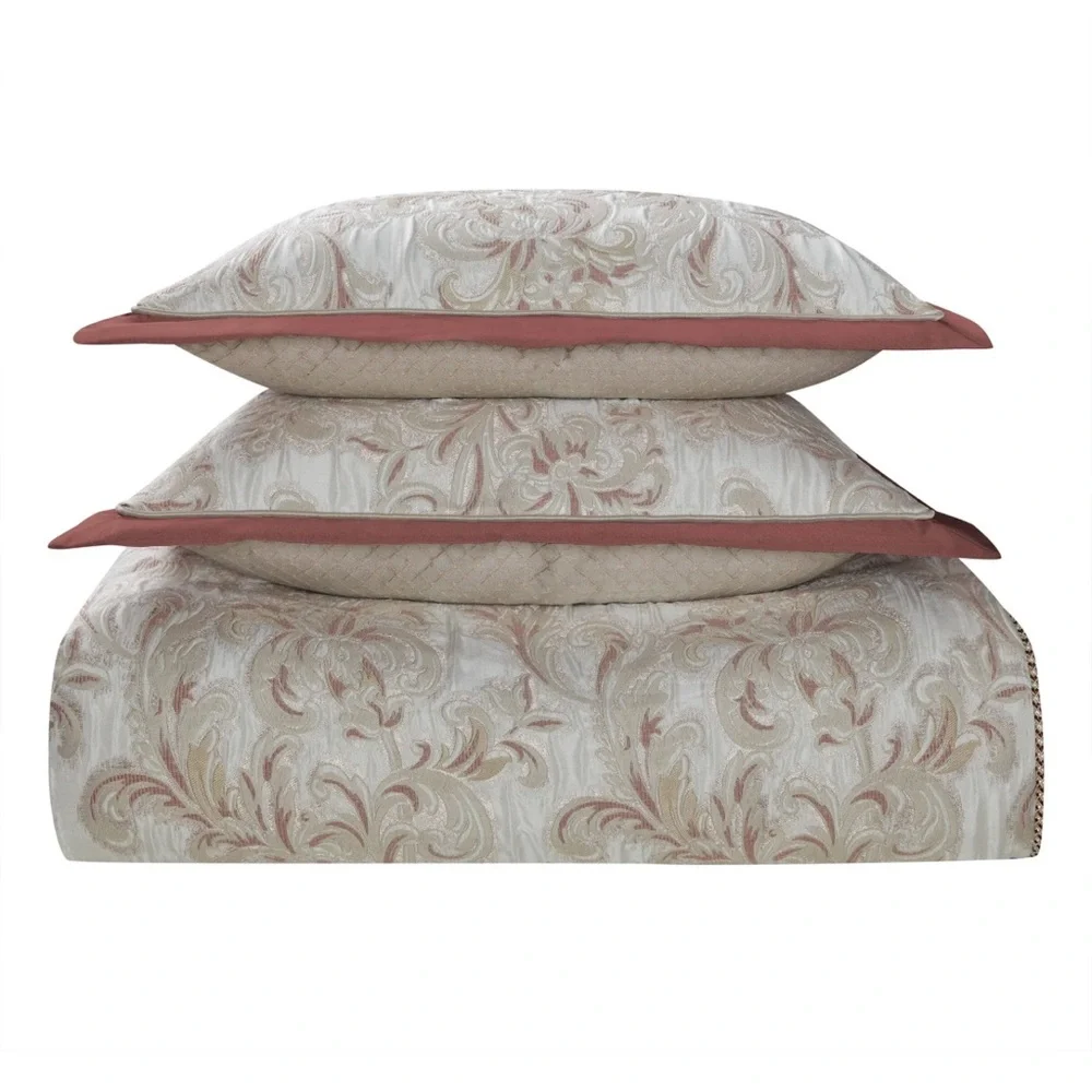 WATERFORD Anora 4PC Comforter Set, Ivory, King